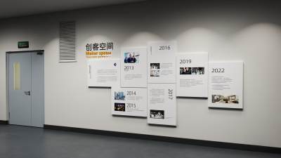 现代企业发展历程文化墙 企业文化